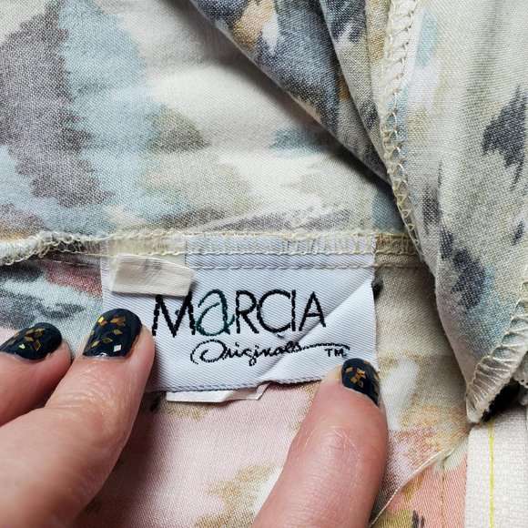 Vintage USA Made Colourful Pastel Abstract Cotton Bermuda Shorts - Picture 10 of 15